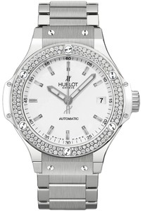 Hublot Big Bang Automatic Steel White 38 (SS-Diamonds / White / Stainless Steel Bracelet) 365.SE.2110.SE.1104