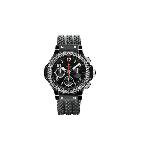 Hublot Big Bang Black Magic (Black Ceramic-Diamonds / Black / Rubber) 341.CV.130.RX.114