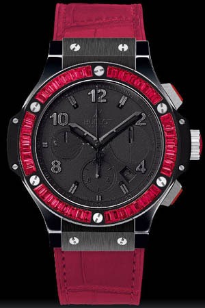 Hublot Big Bang Black Tutti Frutti Black Red (Ceramic / Black / Red Rubber Alligator Strap) 361.CR.1110.LR.1913