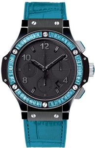 Hublot Big Bang Black Tutti Frutti Blue (Ceramic-Topaz / Black / Rubber-Alligator Strap) 341.CL.1110.LR.1907