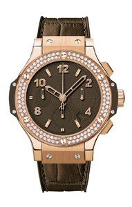 Hublot Big Bang Brown Diamonds Gold Tutti Frutti (RG-Diamonds / Brown / Alligator Rubber Strap) 341.PC.5490.LR.1104