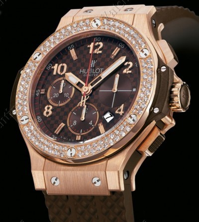 Hublot Big Bang Cappuccino Gold 41mm (Red Gold - Diamonds) 341.PC.1007.RX.114