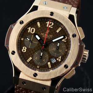 Hublot Big Bang Cappuccino Gold (RG / Brown Carbon / Rubber) 301.PC.1007.RX