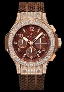 Hublot Big Bang Cappuccino (RG-Diamond Case / Brown Carbon / Rubber) 341.PC.1007.RX.174