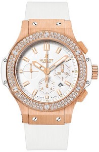 Hublot Big Bang Chronograph Porto Cervo Evolution (RG / Ceramic / Diamonds / White / Rubber) 301.PE.2180.RW.1104