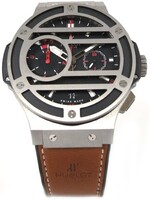 Hublot Big Bang Chukker Bang Titanium Ceramic 44mm (Titanium-Ceramic / Mat Black / Rubber-Veal Leather Strap) 317.NM.1137.VR