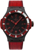 Hublot Big Bang King All Black Red Carat (Ceramic-Diamonds-Rubies / Black / Rubber-Alligator Strap) 322.CI.1130.GR.1942.ABR10