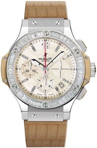 Hublot Big Bang Madre Perla (SS-Baguettes / Beige MOP / Leather) 341.SG.6004.LS.194