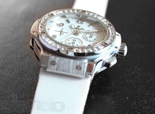 Hublot Big Bang Madre Perla (SS-Baguettes / White MOP / Leather) 341.SE.2314.LS.194