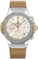 Hublot Big Bang Madre Perla (SS-Diamonds / Beige MOP / Leather) 341.SG.600.LS.114