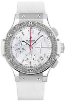 Hublot Big Bang Madre Perla (SS-Diamonds / White MOP / Leather) 341.SE.231.LS.114