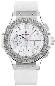 Hublot Big Bang Madre Perla (SS-Diamonds / White MOP / Leather) 341.SE.231.LS.114