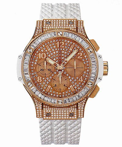 Hublot Big Bang Porto Cervo (RG-Baguettes / Diamonds / Rubber) 341.PE.9114.RW.094