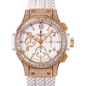Hublot Big Bang Porto Cervo (RG-Baguettes / White / Rubber) 341.PE.230.RW.094