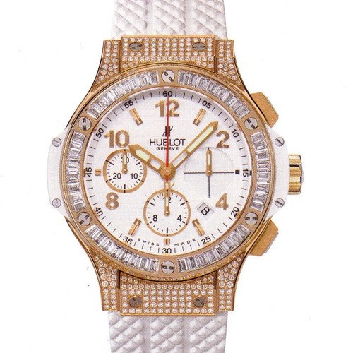 Hublot Big Bang Porto Cervo (RG-Baguettes / White / Rubber) 341.PE.230.RW.094