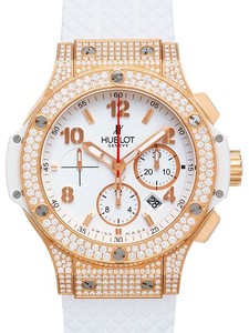 Hublot Big Bang Porto Cervo (RG-Diamond Case / White / Rubber) 301.PE.230.RW.174