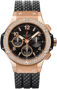 Hublot Big Bang (RG-Diamonds / Black / Rubber) 341.PX.130.RX.114