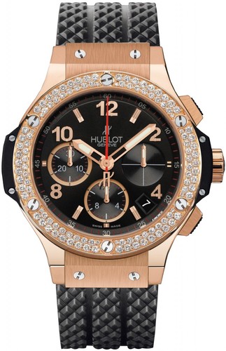 Hublot Big Bang (RG-Diamonds / Black / Rubber) 341.PX.130.RX.114