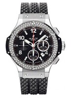 Hublot Big Bang (SS-Diamonds / Black / Rubber) 301.SX.130.RX.114