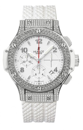 Hublot Big Bang St Moritz (SS-Diamond Case / White / Rubber) 341.SE.230.RW.174