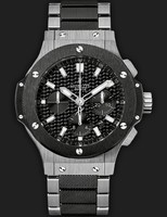 Hublot Big Bang Steel Ceramic Bracelet (SS / Black Carbon / SS-Ceramic Bracelet) 301.SM.1770.SM