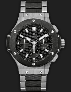 Hublot Big Bang Steel Ceramic Bracelet (SS / Black Carbon / SS-Ceramic Bracelet) 301.SM.1770.SM