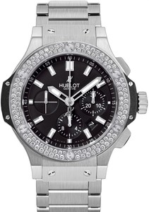 Hublot Big Bang Steel Diamonds (SS-Diamonds / Black / SS Bracelet) 301.SX.1170.SX.1104