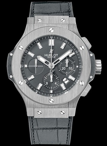 Hublot Big Bang Steel Earl Gray (SS / Tantalum / Grey Rubber and Gummy Alligator Strap) 301.ST.5020.GR