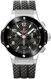 Hublot Big Bang Steel (SS / Black / Rubber Strap) 342.SB.131.RX
