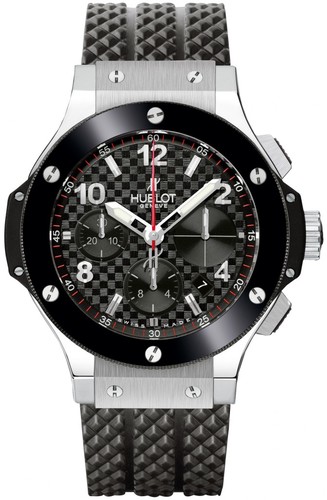 Hublot Big Bang Steel (SS / Black / Rubber Strap) 342.SB.131.RX