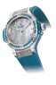 Hublot Big Bang Steel Tutti Frutti Blue (SS-Topaz / MOP / Gummy Alligator Strap) 361.SL.6010.LR.1907