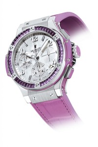 Hublot Big Bang Steel Tutti Frutti Purple (SS-Amethyst / MOP / Purple Rubber-Alligator Strap) 341.SV.6010.LR.1905