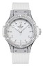 Hublot Big Bang Steel White Pave (SS-Pave Diamonds / White / White Rubber Strap) 361.SE.2010.RW.1704