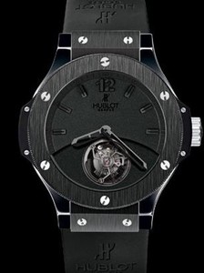 Hublot Big Bang Tourbillon Solo Bang (Black Ceramic / Black / Rubber) 305.CM.134.RX