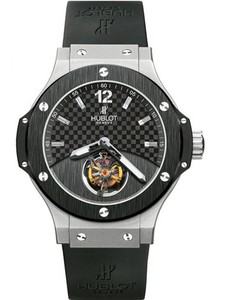 Hublot Big Bang Tourbillon Solo Bang (Platinum-Ceramic / Carbon / Rubber) 305.TM.131.RX