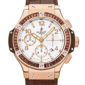 Hublot Big Bang Tutti Frutti Hazelnut (RG-Chocolate Gamet/White/leather strap) 341.PC.2010.LR.1903