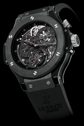 Hublot Bigger Bang All Black (Black Ceramic / Skeleton / Rubber) 308.CI.134.RX