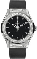 Hublot Classic Fusion Automatic Zirconium (Zirconium Diamonds / Black / Rubber Strap) 542.ZX.1170.RX.1704