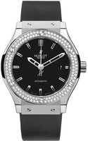 Hublot Classic Fusion Diamonds (Zirconium-Diamonds /Black / Black Rubber Strap) 511.ZX.1170.RX.1104