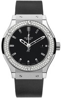 Hublot Classic Fusion Diamonds (Zirconium-Diamonds /Black / Black Rubber Strap) 542.ZX.1170.RX.1104