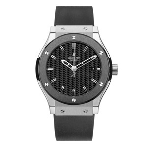 Hublot Classic Fusion Zirconium Ceramic (Zirconium / Black / Black Rubber Strap) 511.ZM.1670.RX