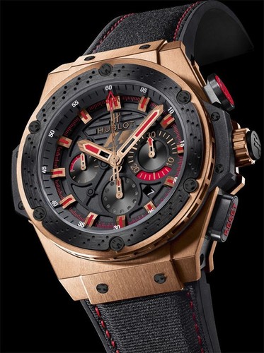 Hublot King Power F1 Gold (King Gold / Black / Black Nomex-Rubber Strap) 703.OM.1138.NR.FMO10