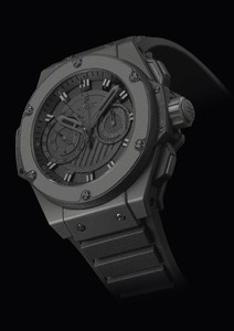 Hublot King Power Foudroyante All Black (Black ceramic-Black Rubber/Black/Rubber strap) 715.CI.1110.RX
