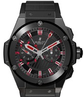 Hublot King Power Foudroyante Black Magic (Black ceramic-Black Rubber / Black / Rubber strap) 715.CI.1123.RX