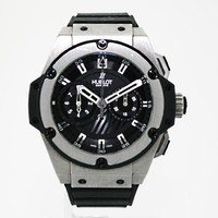 Hublot King Power Foudroyante Zirconium (Zirconium/Black/Rubber strap) 715.ZX.1127.RX
