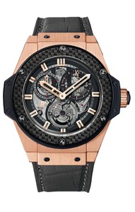 Hublot King Power Gold Minute Repeater Chrono Tourbillon (KG / Skeleton / Rubber Gummy Alligator Strap) 704.OQ.1138.GR