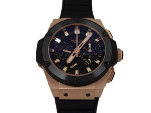 Hublot King Power Split-Second Power Reserve (King Gold / Carbon / Black Rubber Strap) 709.OM.1780.RX