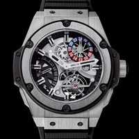 Hublot King Power Tourbillon GMT Zirconium (Zirconium / Black / Black Rubber Strap) 706.ZX.1170.RX
