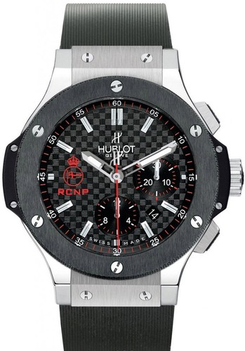 Hublot Real Club Nautica De Palma ( Polished Steel / Black / Smooth Black Rubber Strap) 301.SM.1323.RX.RCP08