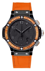 Hublot Tutti Frutti Black Orange (Ceramic / Black / Orange Rubber Alligator Strap) 341.CO.1110.LR.1906